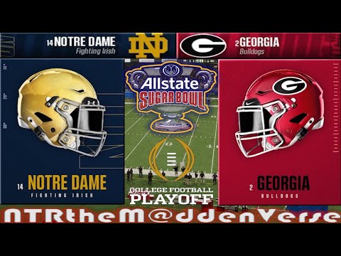 CFB 25 SUGAR BOWL - NOTRE DAME vs GEORGIA - #fullgame #simulation #cfbplayoff #cfb25 #sugarbowl