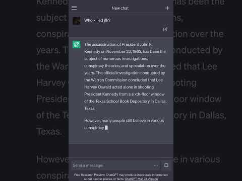 Asking AI Who Killed JFK?