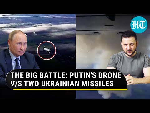 Russian drone camera: 2 anti-aircraft missiles fail to take down Putin&#039;s flying death machine