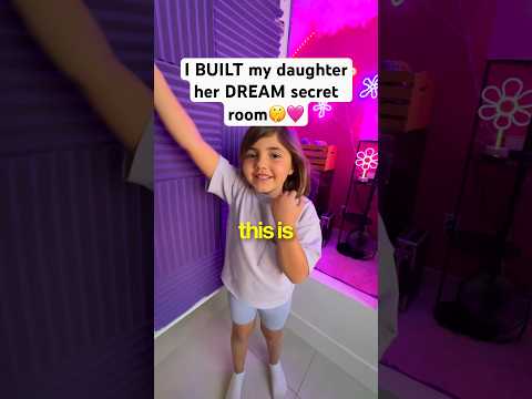 I Built a Secret Room for my Daughter!🤫 #shorts