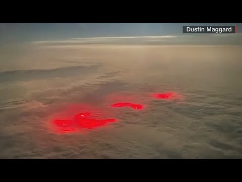 Mysterious red glow seen above Pacific Ocean