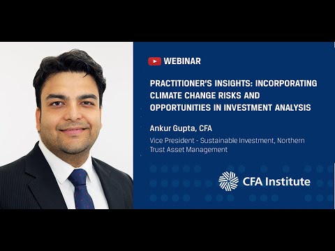 Practitioner’s Insights: Incorporating Climate Change Risks and Opportunities in Investment Analysis