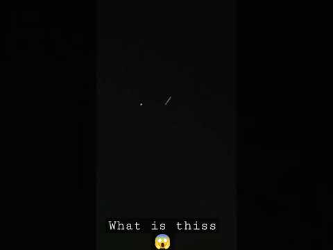 mysterious light was seen in sky last night 😳(starlink) #trending#shorts#subscribe #viral #alien