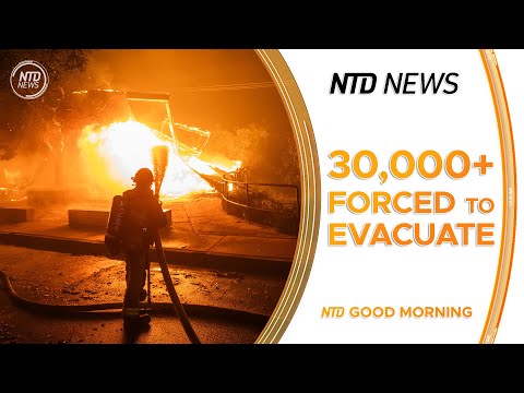 Wind-Driven Fires Force Over 30,000 Evacuations; Trump Won’t Rule Out Force to Acquire Greenland