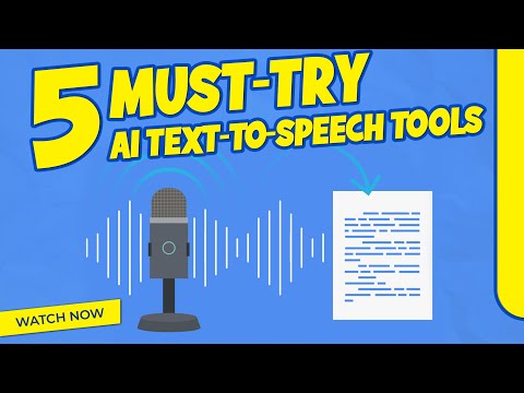 Revolutionize Your Audio Experience: 5 Must-Try AI Text-to-Speech Tools