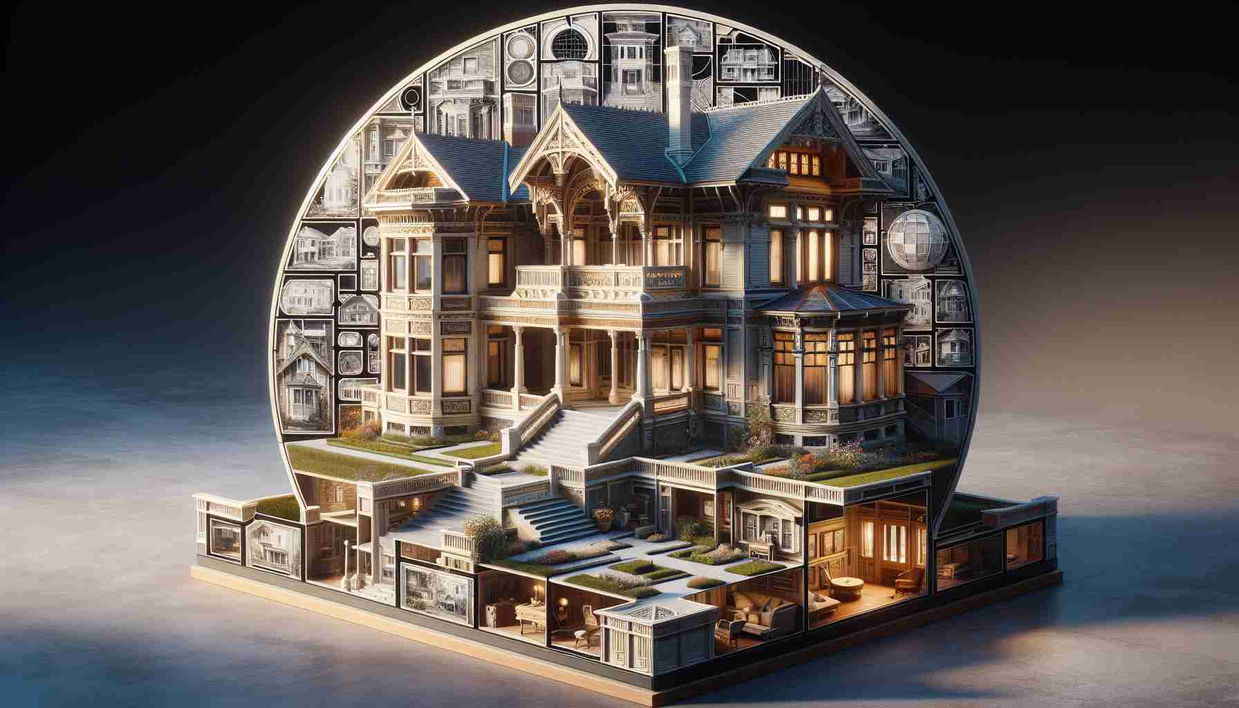 A high-definition, realistic image showcasing the preservation of a famous architect's legacy through a historic home grant. The picture focuses on an elegant, well-preserved historic house, displaying distinct architectural details that speak volumes about the architect's unique style and creativity. You can see the meticulous restoration work, with parts of the house illustrating the original design, while others highlight the more modern renovations vital for its preservation. The whole scene radiates a sense of history, passion, and respect for architectural heritage.