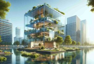 A high-definition, realistic image of a modern urban oasis concept revealed in Spain by notable architects. The design incorporates contemporary architecture principles - think sleek glass surfaces, clean lines, and imaginative use of space - with lush green spaces. This blend of built and natural environment sparks a sense of serenity amidst the bustle of city life.