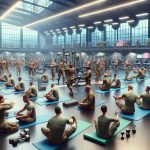 Highly detailed and realistic image showcasing the new initiative designed to enhance the well-being of soldiers. This can be depicted through a variety of scenes such as soldiers participating in wellness programs, engaging in regular physical training sessions, or interacting positively with their peers and superiors. The scene could be set in a modern military facility complete with latest equipment and technologies. A clear focus should be on the overall environment that radiates positivity, camaraderie, and dedication to personal and collective well-being.