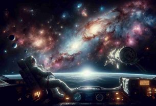 Create a hyperrealistic, high-definition image that depicts the theme of exploring new horizons in the context of space exploration. The scene should be filled with cosmic bodies, like galaxies, nebulae, and distant stars, with an astronaut floating in the foreground, perhaps just exiting a spacecraft, giving a sense of the vast expanse and the unknown that lies ahead. Make sure to focus on the sense of adventure, discovery, and infinite possibilities that this prompts suggests.