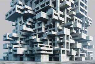 Generate a high-definition, realistic image showcasing the innovative designs characteristic of the work of an iconic mid-20th-century architect, known for their Brutalist style. Capture the essence of stark and bold architecture, emphasizing on complex spatial sequences and stark concrete forms.