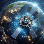 Create a hyper-realistic, high-definition image of emerging next-generation satellite technology. These satellites are set to redefine techniques and tools used in the field of space exploration and research. The design should highlight advanced and futuristic features, suggesting a significant leap in technology