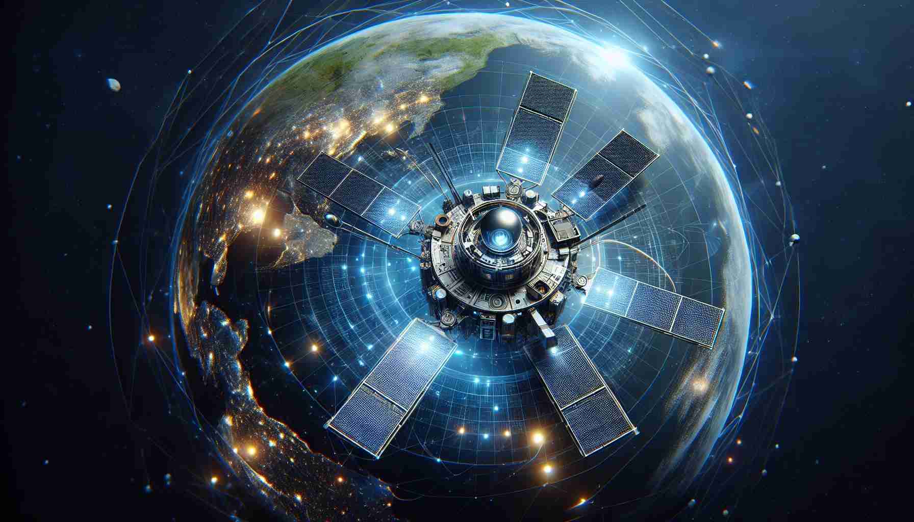 Create a hyper-realistic, high-definition image of emerging next-generation satellite technology. These satellites are set to redefine techniques and tools used in the field of space exploration and research. The design should highlight advanced and futuristic features, suggesting a significant leap in technology