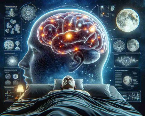 A high-definition, realistic image representing a new groundbreaking study changing our understanding of sleep. The image features a detailed 3D model of the human brain, highlighted areas indicating sleep activity, surrounded by floating scientific diagrams and reports detailing key findings. The adjacent visual elements represent crucial elements of sleep: a serene night sky, a comfortable bed, and the moon's phases, symbolizing different stages of sleep. The title 'This Incredible New Study Will Change Everything You Know About Sleep' emblazoned at the top in bold, impactful text.