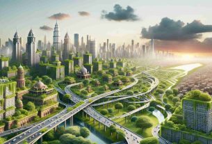 High-definition image representing the concept of unconventional urban planning causing a major transformation in India's landscapes. The image should realistically depict modernized infrastructures blending with traditional architecture and abundant green spaces, resulting in a unique and progressive urban environment.