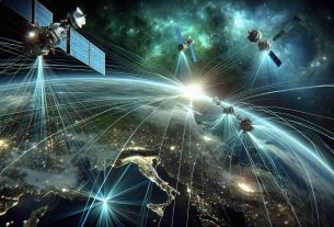 A high definition, realistic visual representation of the concept of 'Redefining Space Connectivity: Innovative Wireless Solutions Beyond Borders'. Imagine a detailed scene with multiple satellite devices in outer space, sending and receiving signals to various locations on earth. The atmosphere is a dazzling display of blues and greens, with a portion showing the black expanse of space. Bright lines representing innovative wireless solutions are seen crossing borders, symbolizing the theme of transcendence of physical boundaries. The scene aims to capture the future of global communication and space-based technological advancements.