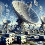 A detailed, high-definition image depicting the revolution of communication technology. The focus is on antennas and receivers designed for multi-satellite connectivity. Picture an array of dishes in various sizes and forms, strategically placed, pointing towards the sky to connect with multiple satellites simultaneously. Visualize intricate design details of the antennas, showing multiple elements and feed horns. Next to them, portray a series of receivers with LED lights, wires, and digital displays indicating their connectivity status. The setting may be a remote mountaintop or a high-tech communication center, reinforcing the importance of these tools in modern communication.