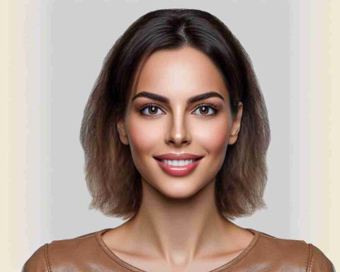 High-resolution photo with an emphasis on transformation, featuring a woman with features changed to an unrecognizable extent; the woman should have a medium build and a warm smile that is characteristic of a public figure but distinct enough to protect her anonymity.