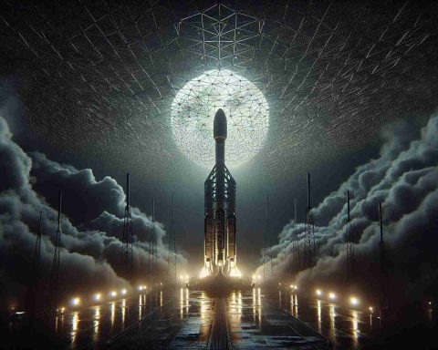 A high-definition, realistic image depicting a moment of extraordinary space exploration. A private company's rocket, fueled and primed, stands on the launch pad under the eerie light of a full moon, interlaced with a lattice of dark, vaguely ominous clouds. This is the eve of a special date, Friday the 13th, and the air is palpable with the legendary superstitions associated with the day, but the mission is set. The scene is cold, silent, yet brimming with anticipation as mankind, once again, defies folklore in its quest to conquer the universe.