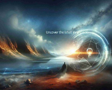 A realistic, high-definition image that visually represents 'Uncover the Latest Innovation'. The scenery should highlight the excitement and anticipation of groundbreaking technology or discovery, without revealing what 'the Latest Innovation' is. Use imagery that could denote forward-thinking, futuristic ideas yet maintaining a sense of mystery and intrigue.