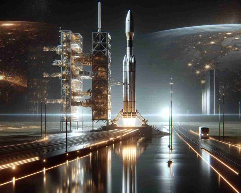 Realistic, high-definition image of a pioneering project by a modern space manufacturing company. The scene focuses on the launch vehicle crafted by this enterprise, symbolizing a new beginning in the space exploration sector. The backdrop reflects the anticipation of humanity's unquenchable thirst for advancing our boundaries in space. A representation of science and aspiration combined.