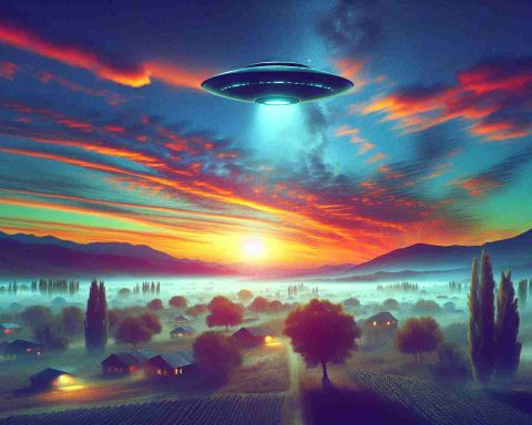 A high definition and realistic image depicting a scene of mysterious skies in Turkey. This includes an unidentified flying object stirring up interest, before completely disappearing without a trace. The sky should reflect an enigmatic atmosphere, with perhaps a mixture of vibrant sunset colors and shadows, hinting the perplexing event that's unfolding.