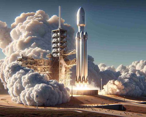 An HD, lifelike illustration of an upcoming SpaceX rocket launch, with great detail. Observe the bright, white exhaust plumes coming off the rocket engines as they roar to life. The shiny exterior of the spacecraft reflects the sunlight. Around the base, steam billows out from the launch platform. Crew members are scurrying around, performing the last checks before liftoff. The landscape in the background is dry and flat, typical of a launch site, and the sky is clear blue, perfect for a launch. Feel the thrill and anticipation of this momentous event.