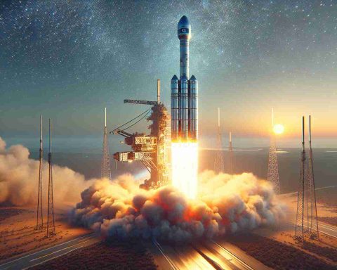 Generate an image in a realistic and high-definition style. The image captures a scene related to the theme of 'Unlocking Connectivity'. It consists of a futuristic satellite, presumably from a private space exploration company, launching into the sky. The setting is a launch site with a clear, vast sky as the backdrop. The launch vehicle is in the process of liftoff, with fiery exhaust shooting from its base. A burst of enthusiasm, anticipation, and the spirit of discovery fill the air as this technological marvel ascends, hinting at the exciting new developments and possibilities that lie ahead.