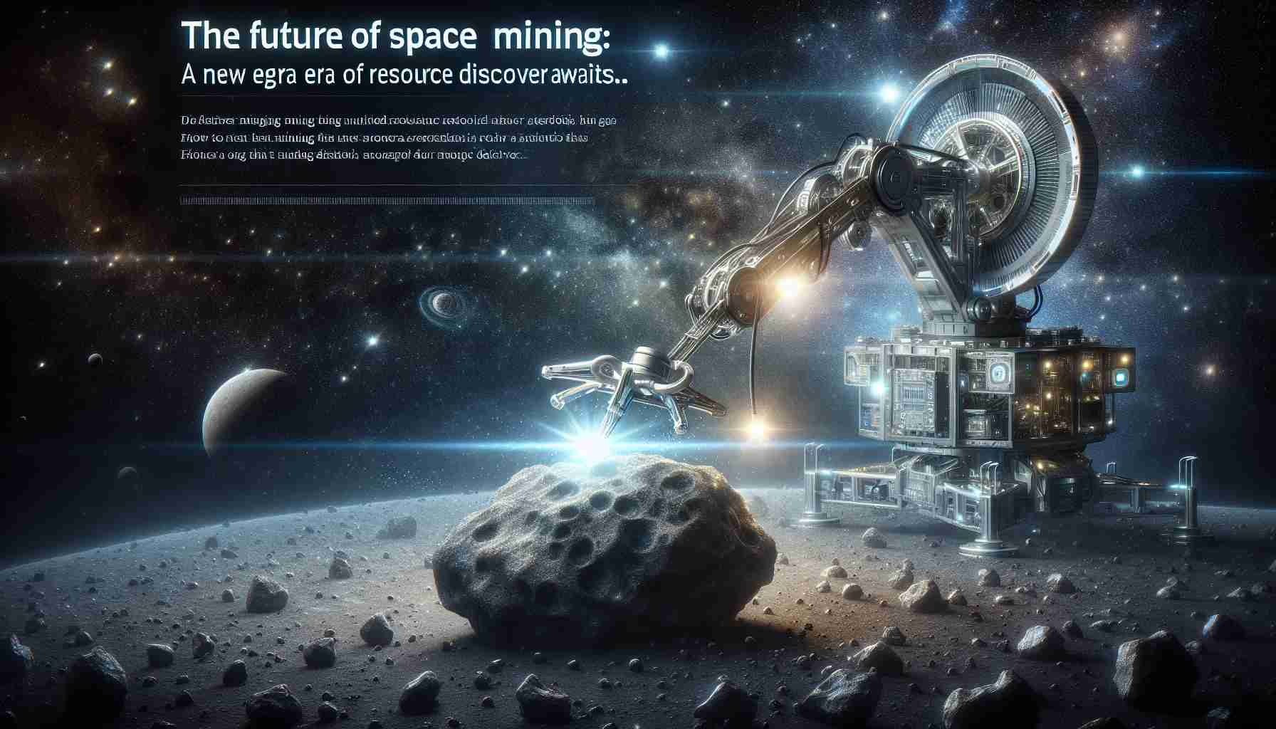 The Future of Space Mining: Asteroids Hold the Key. A New Era of Resource Discovery Awaits. 