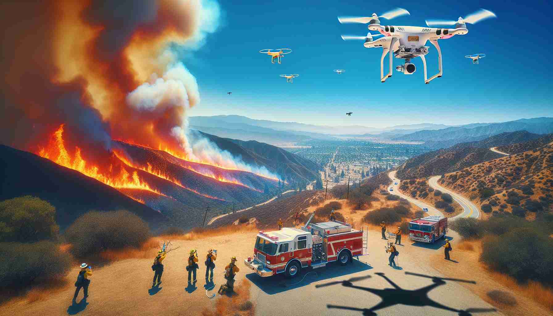 Sky-High Allies: Drones Transforming Firefighting in San Bernardino 