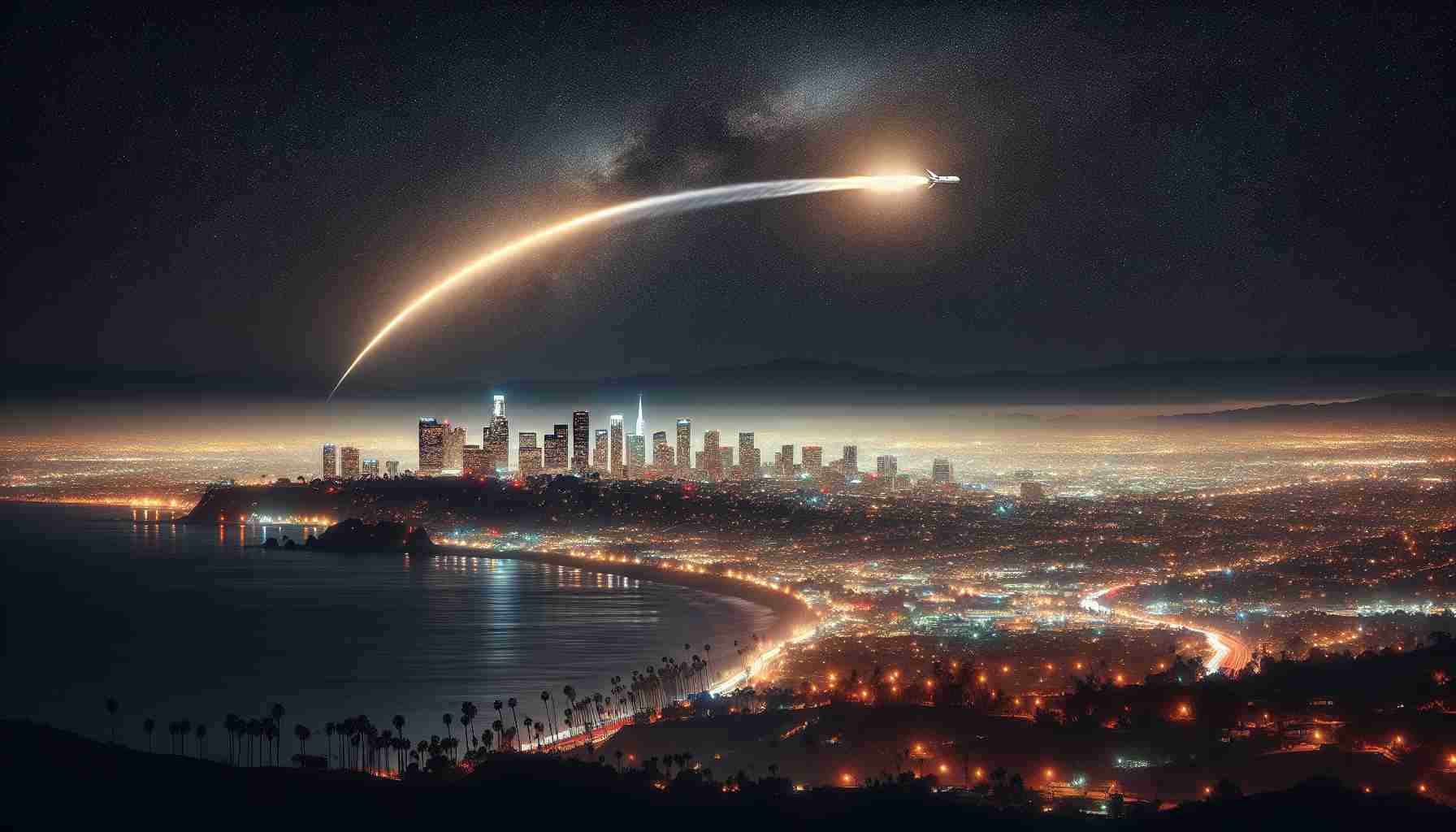 Witness the Night: SpaceX Rocket Dazzles Southern California Skies 